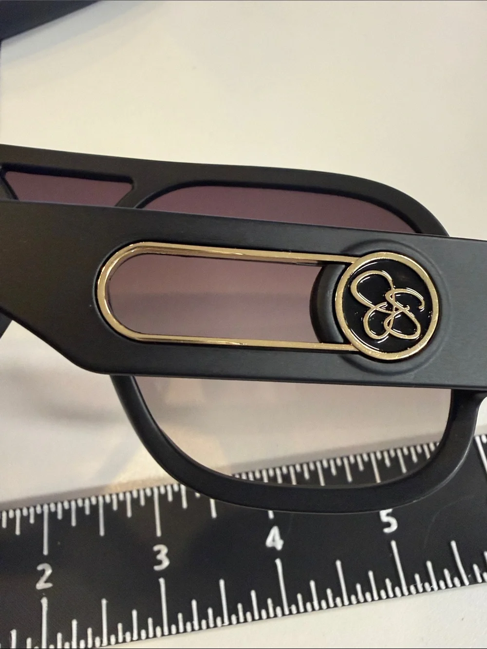 Jessica Simpson Black Oversized Shield Sunglasses